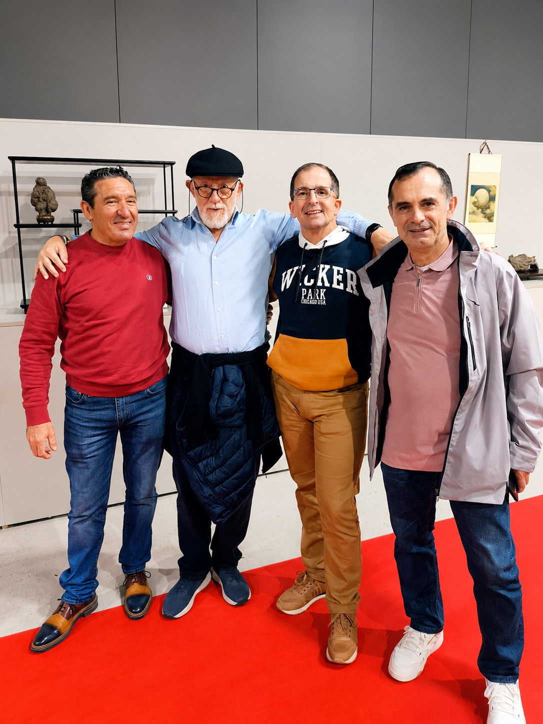 Miguel Ángel Domínguez Naranjo con César García, Juantxo Labiano y Juan Linares en el Congreso Europeo de Reus